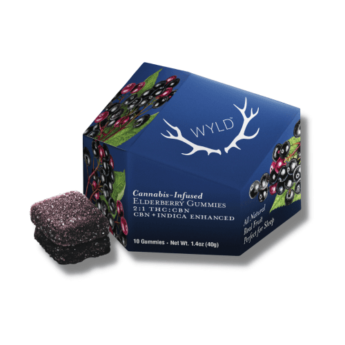 WYLD Elderberry 2:1 CBN + Indica Enhanced Gummies 100mg:50mg