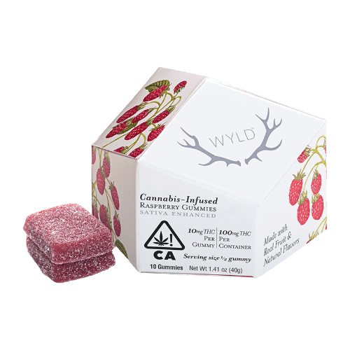 WYLD Raspberry Gummies - Sativa - 100mg