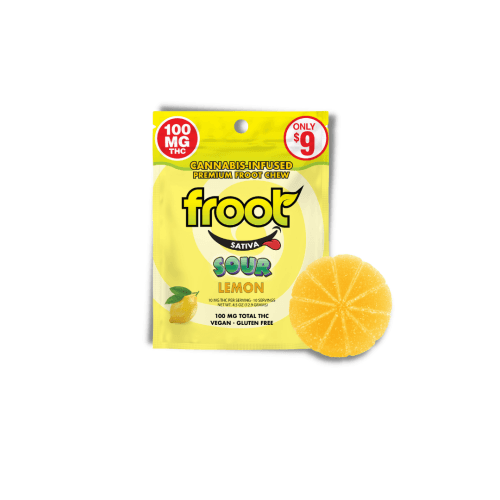 Froot Gummy - Sour Lemon Single Dose 100mg