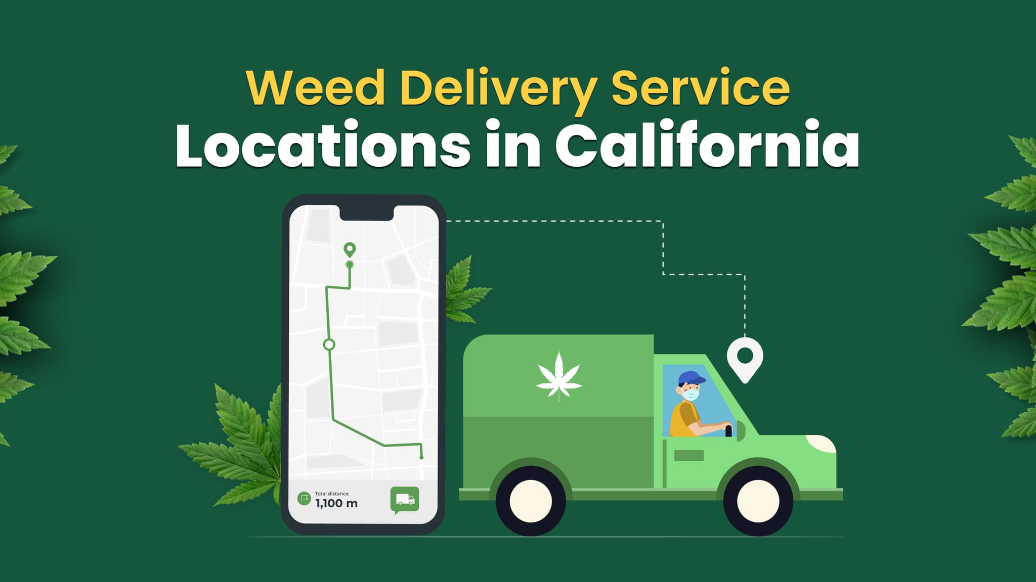 Top Weed Delivery Service Locations in California