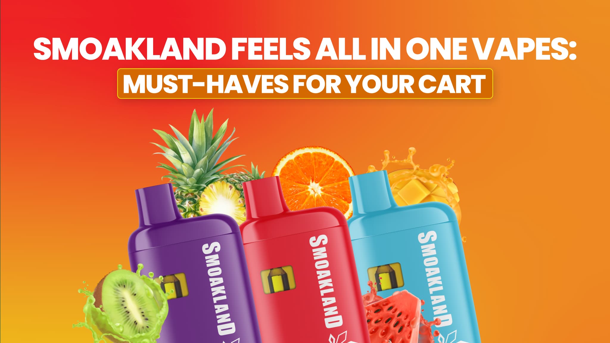 Elevate Your Vaping Game with Smoakland Feels - All in One Vapes