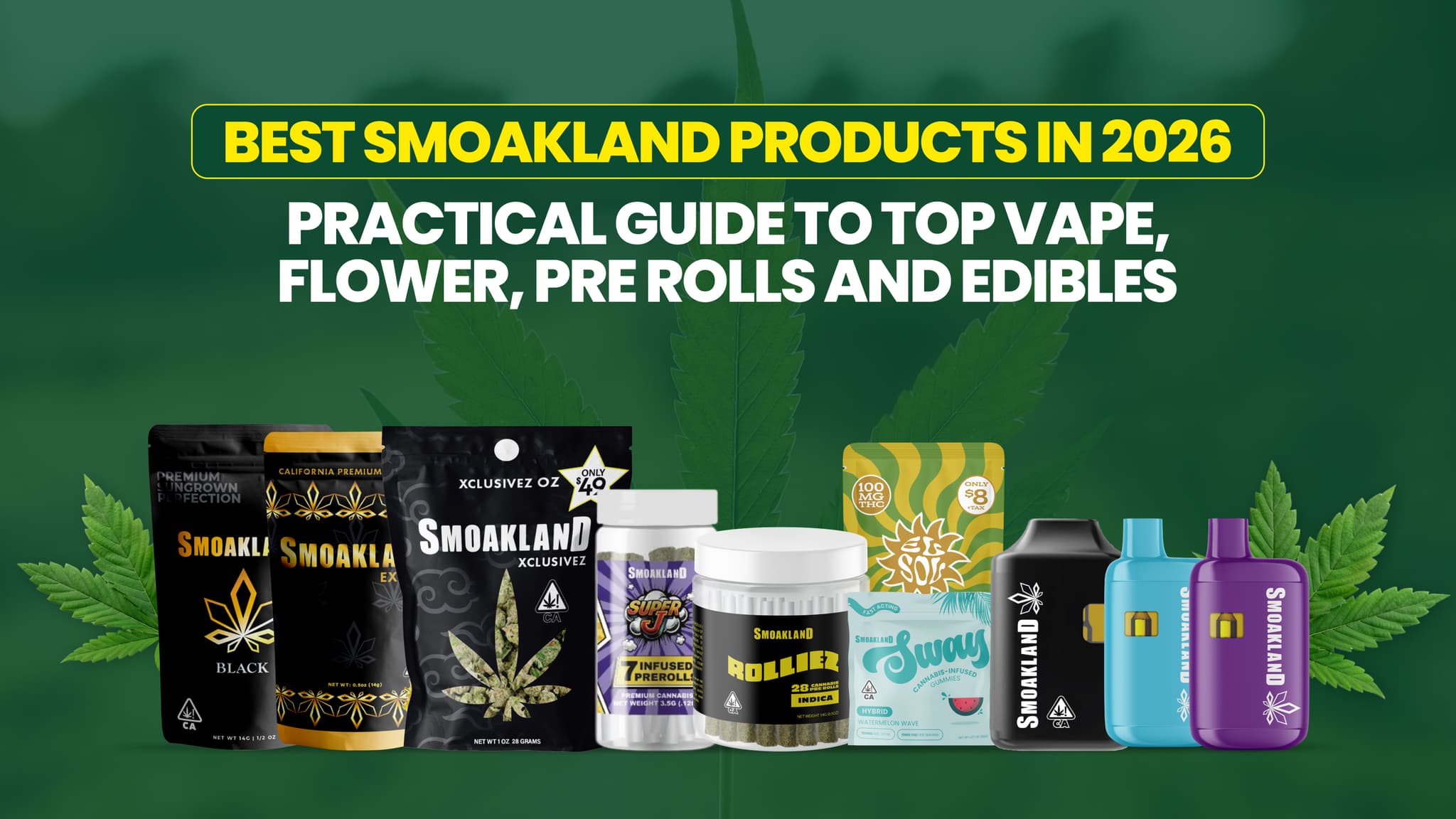 Best Smoakland Products in 2026: Practical Guide to Top Vape, Flower, Prerolls and Edibles