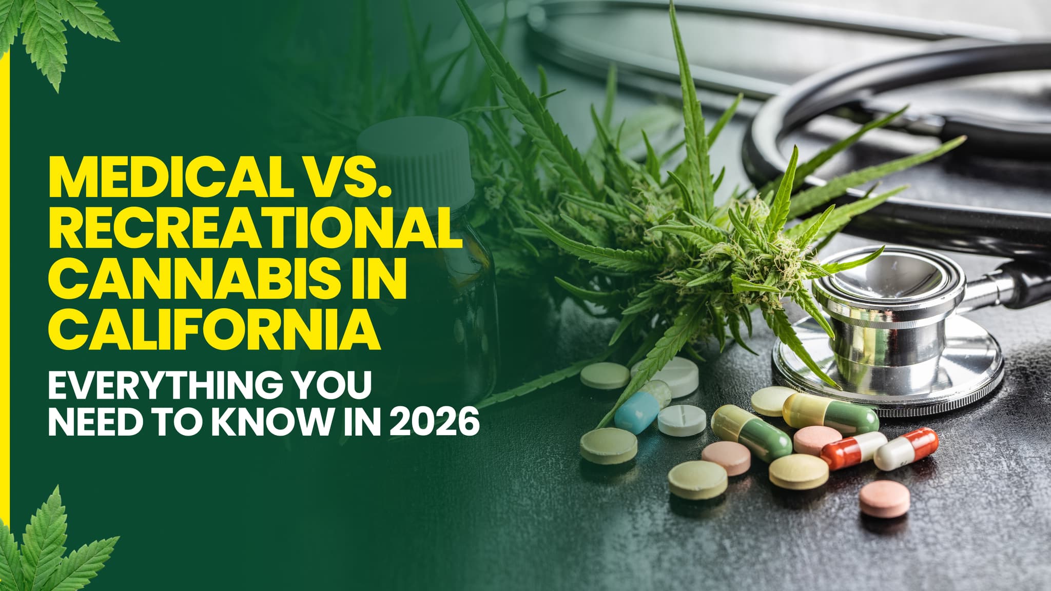 Medical vs. Recreational Cannabis in California: Everything you need to know in 2026
