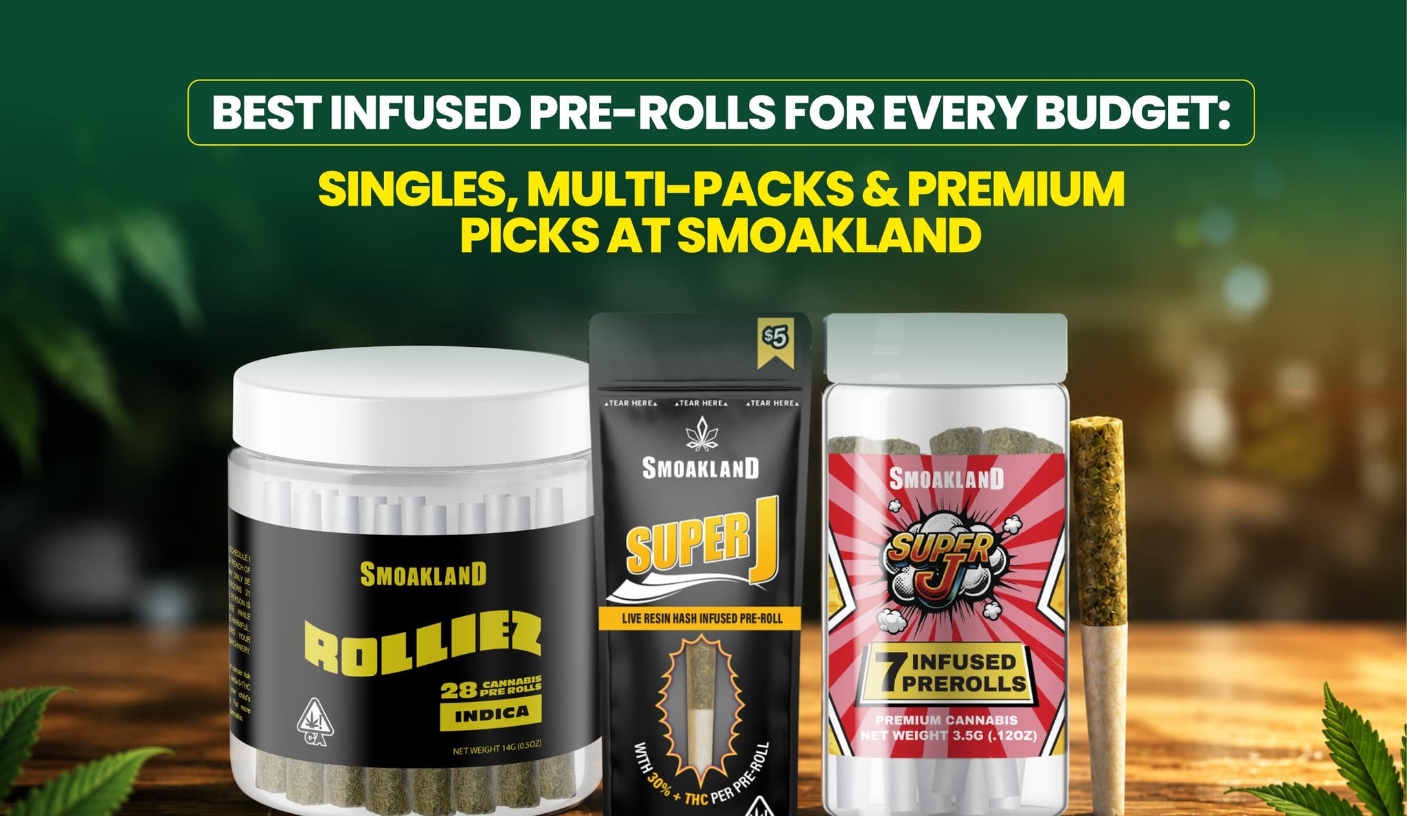 Best Infused Pre-Rolls for Every Budget: Singles Multi-Packs & Premium Picks at Smoakland