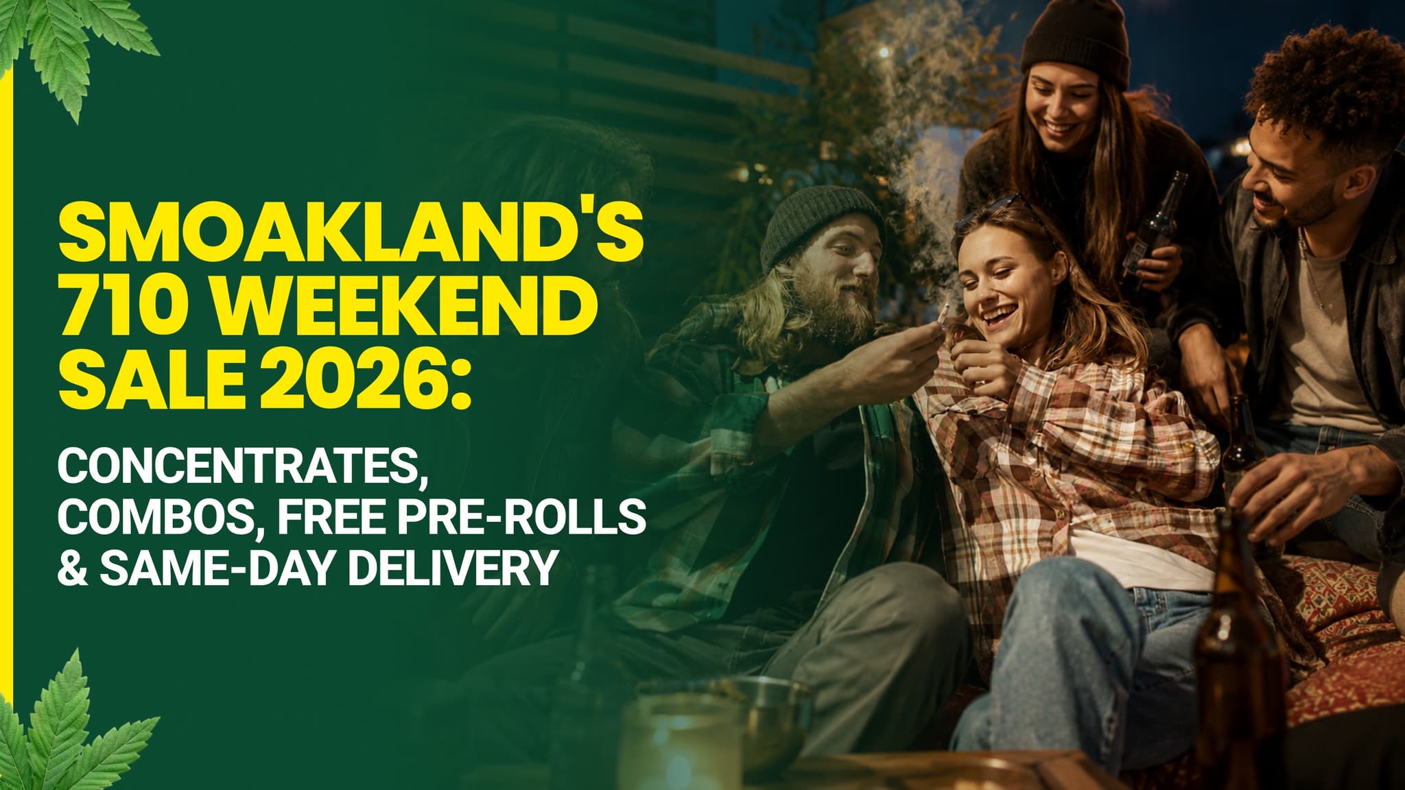 Smoakland's 710 Weekend Sale 2026: Concentrates, Combos, Free Pre-Rolls & Same-Day Delivery