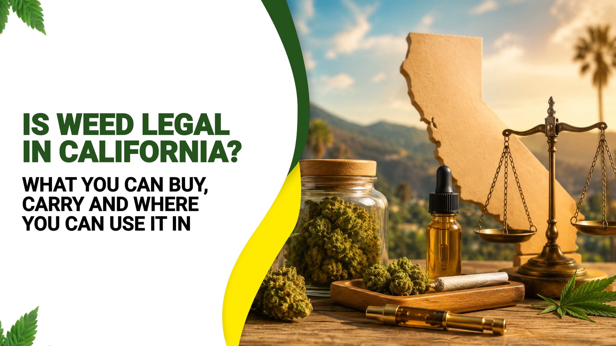 Is Weed Legal in California? What You Can Buy, Carry and Where You Can Use It in 2026