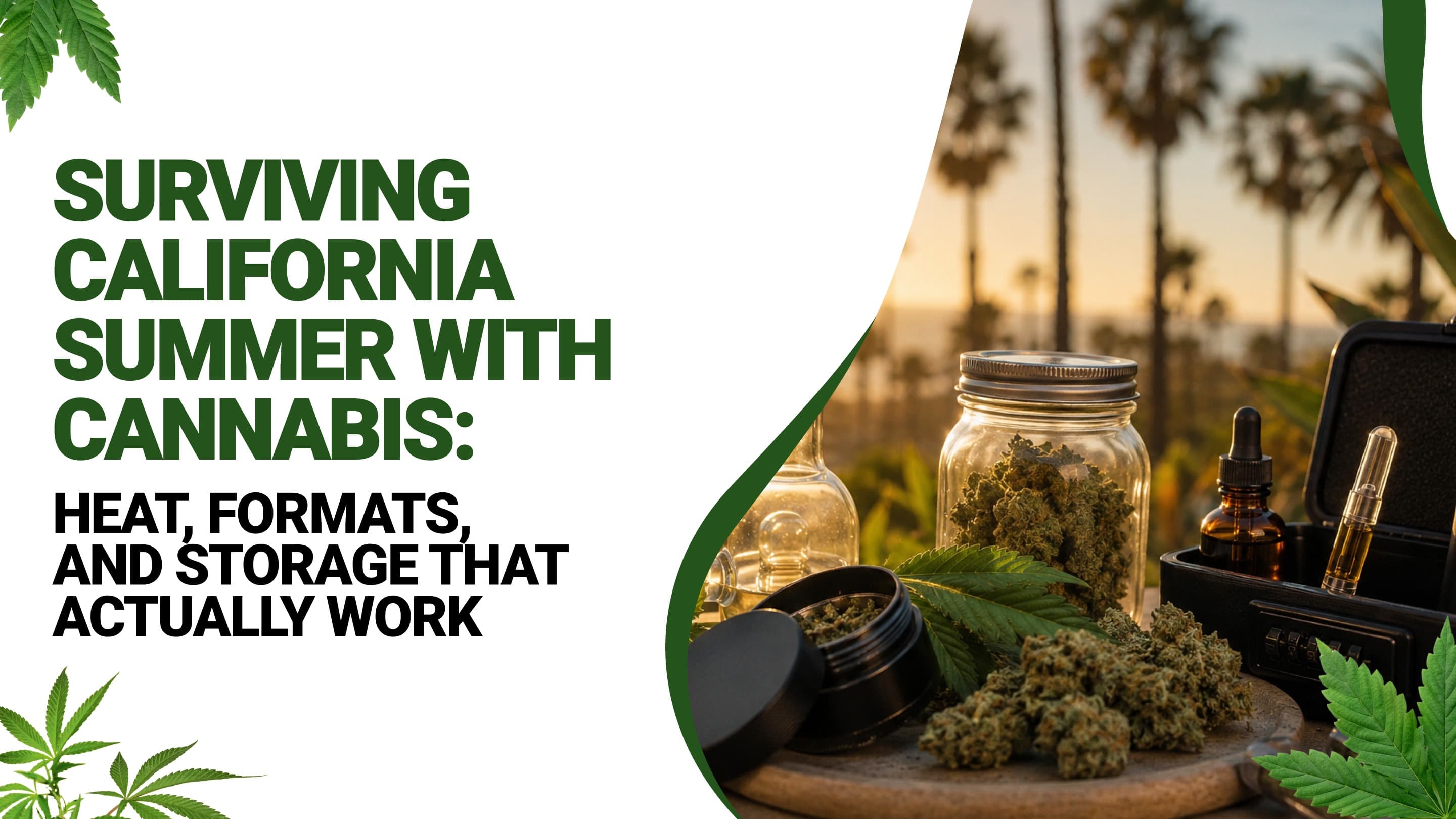 Surviving California Summer With Cannabis: Heat, Formats, and Storage That Actually Work