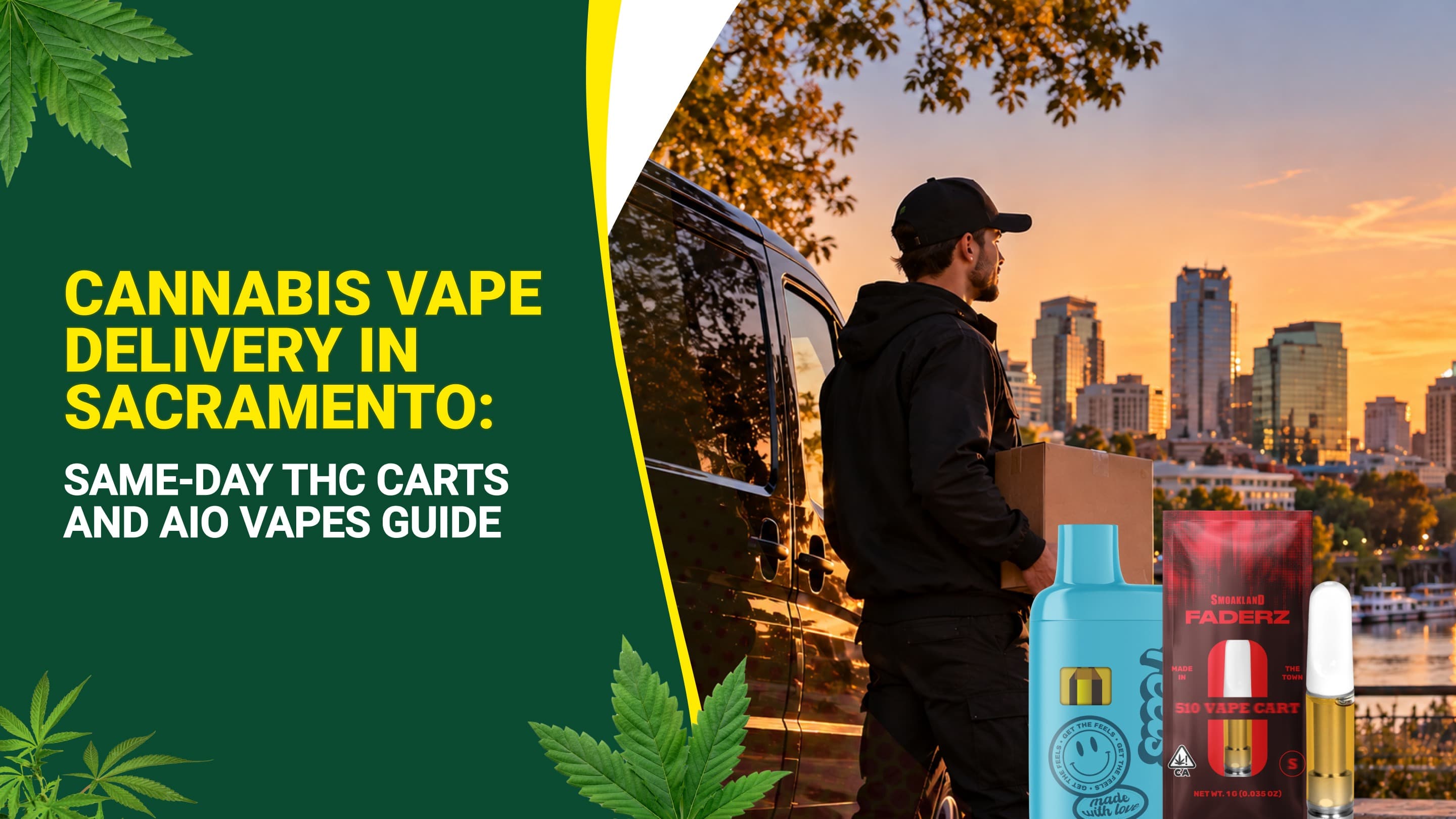 Cannabis Vape Delivery in Sacramento: Same-Day THC Carts and AIO Vapes Guide