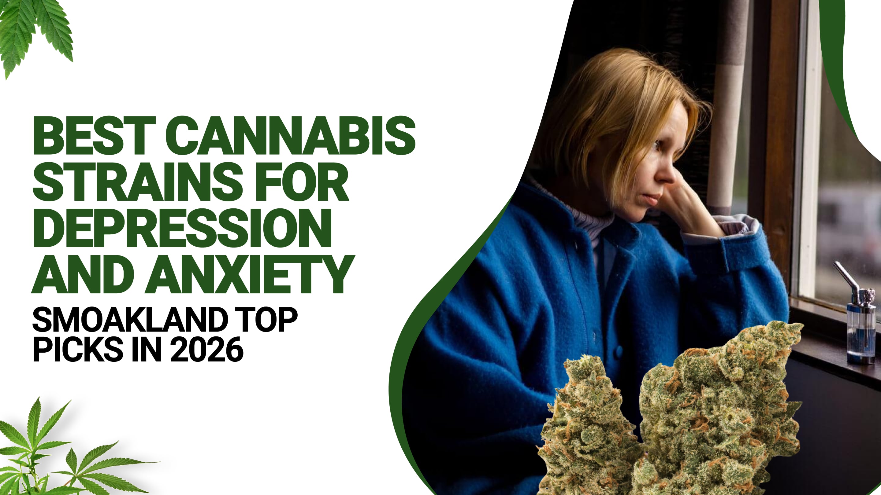 Best Cannabis Strains for Depression and Anxiety - Smoakland Top Picks in 2026