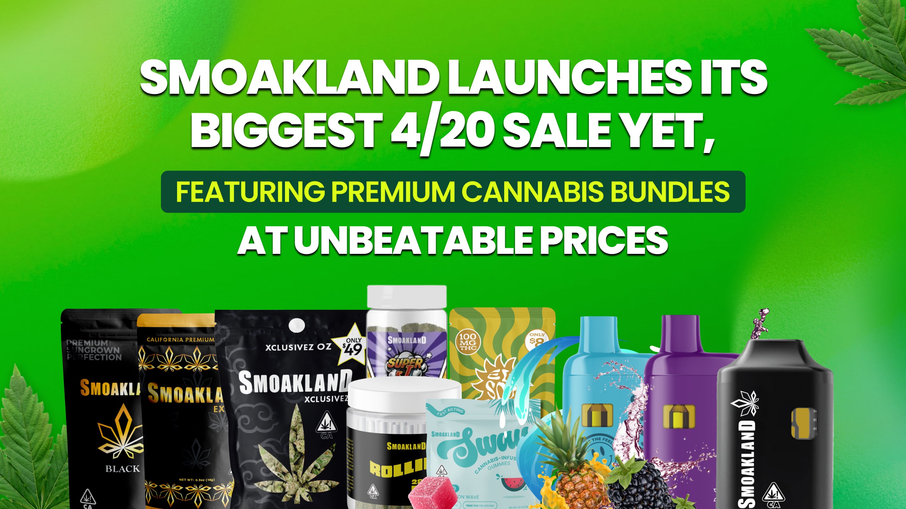 Smoakland Launches Its Biggest 4/20 Sale Yet, Featuring Premium Cannabis Bundles at Unbeatable Prices