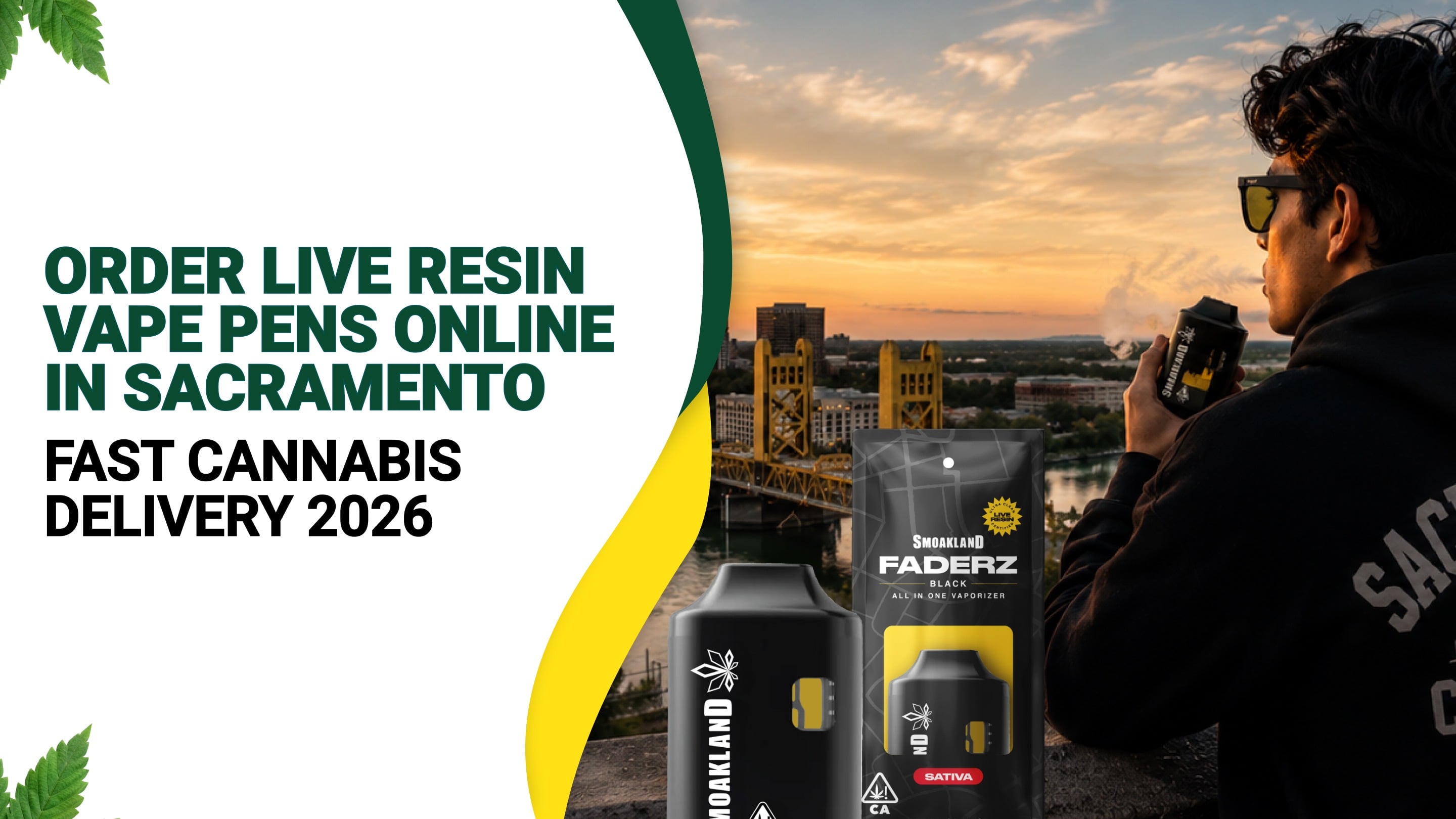 Order Live Resin Vape Pens Online in Sacramento - Fast Cannabis Delivery 2026