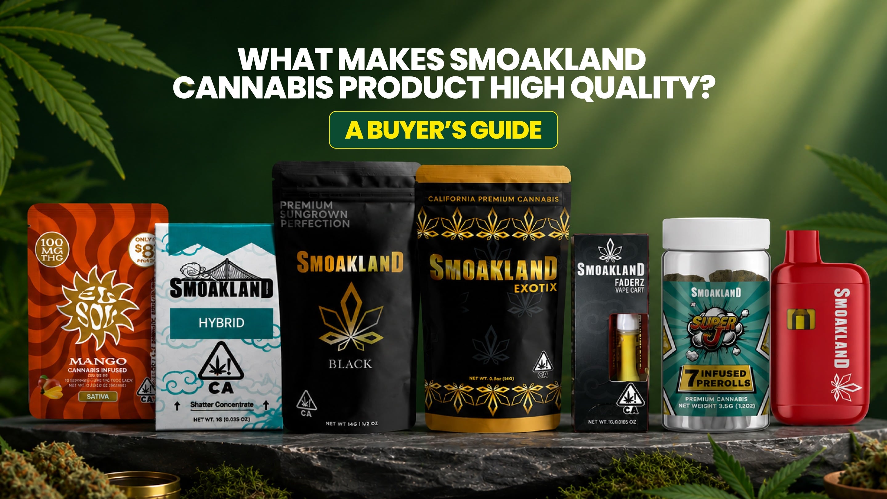 What Makes Smoakland Cannabis Product High Quality? A Buyer’s Guide