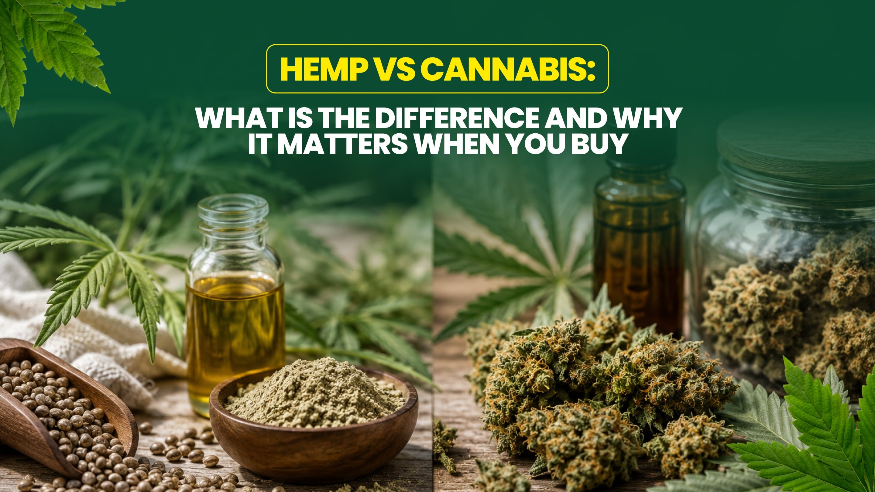 Hemp vs Cannabis: What Is the Difference and Why It Matters When You Buy in 2026