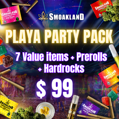 Playa Party Pack - 7 ($19) Value items + 1 Preroll + 1 Hardrock