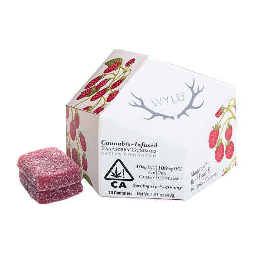 WYLD Raspberry Gummies - Sativa - 100mg