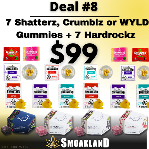DEAL 8: 7 Shatterz, Crumblz or Wyld + 7 Hardrockz | $99