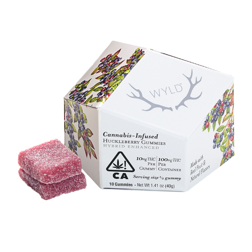 WYLD Huckleberry Gummies - Hybrid - 100mg