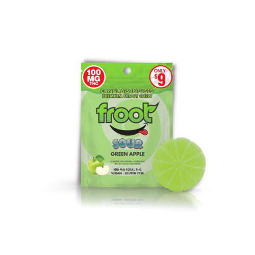Froot Gummy - Sour Green Apple Single Dose 100mg