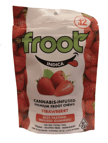 Froot Gummies - Strawberry 10 pk 100mg