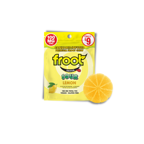 Froot Gummy - Sour Lemon Single Dose 100mg