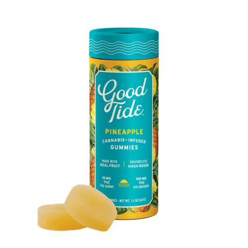 Good Tide(Hash Rosin) - Pineapple Gummies - (S) - 100mg