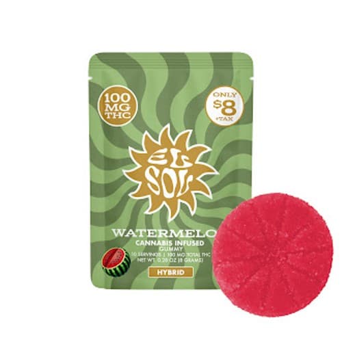 El Sol Gummy - Watermelon 100mg