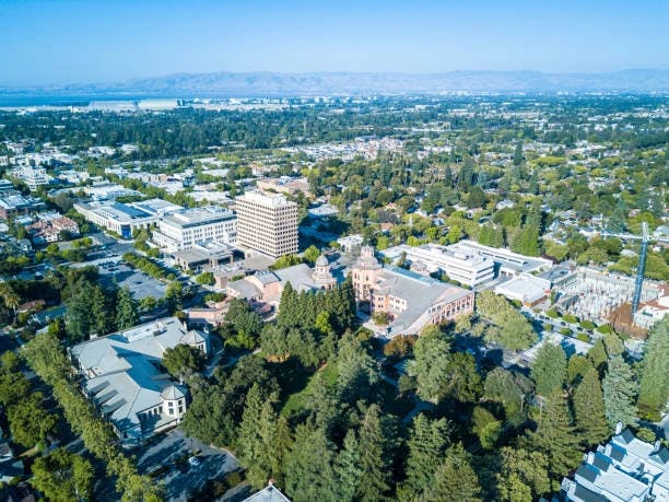 Image of the beautiful city of Mountain View